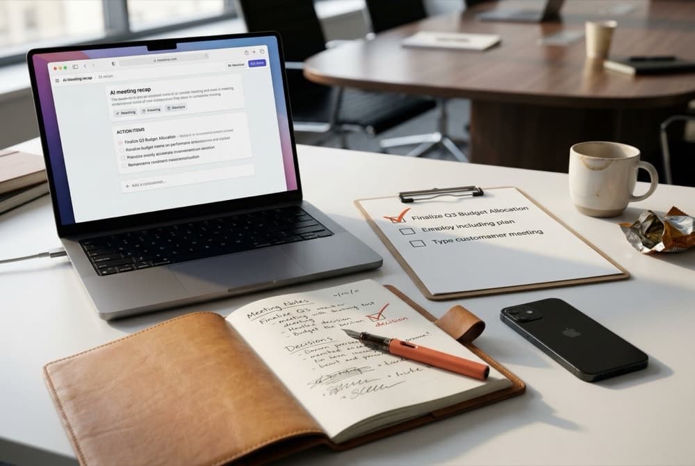 Las herramientas de IA para reuniones deben generar decisiones, no solo resúmenes