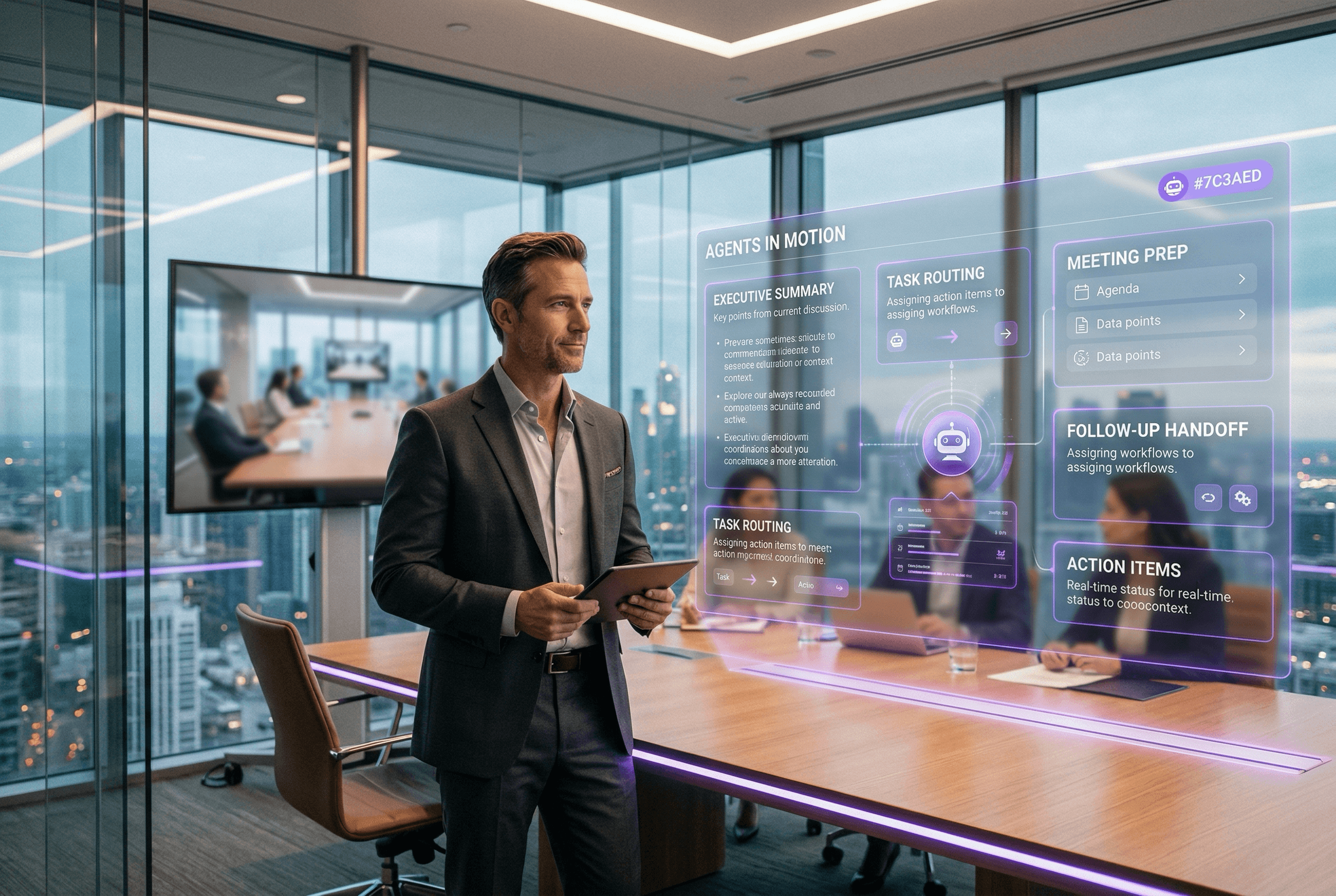 Más allá de la transcripción: el auge de la « multi-presencia agéntica » en los flujos de trabajo ejecutivos