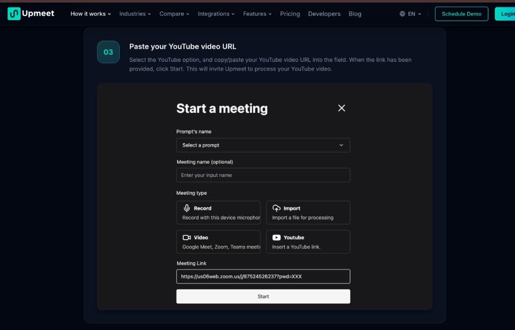Start a Meeting
